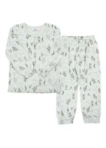 Joha 52143 Pyjamas Alltagsunterwäsche Kinder (Gr 130 |weiß/grau)