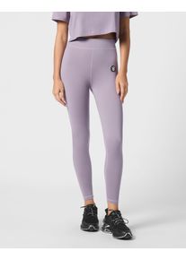 Plein Sport Damen Leggings "Scratch"73, lila, Gr. XXL, Obermaterial: 65% Polyamid, 35% Elasthan, Hosen