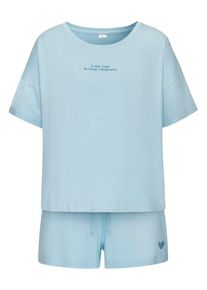 s.Oliver Shorty blau Gr. 32/34 für Damen. Mit Rundhals. Lässig Geschnitten. Nachhaltig.