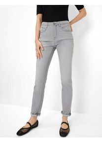 Brax Damen Five-Pocket-Hose Style CAROLA USED GREY, denim hellgrau, Gr. 36