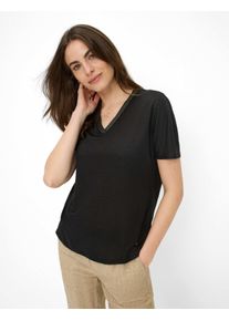 Brax Damen Shirt Style CAELEN black, schwarz, Gr. 46