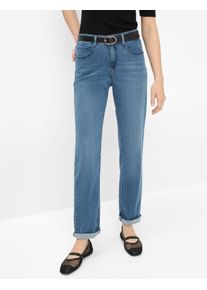 Brax Damen Five-Pocket-Hose Style CAROLA USED STONE BLUE, denim blau, Gr. 50K