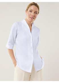 Walbusch Extraglatt-Bluse Kelchkragen