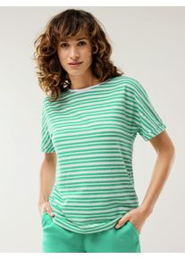 Walbusch Kimonoshirt Ringelstruktur