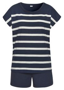 s.Oliver Shorty mehrfarbig Gr. 40/42 für Damen. Mit Rundhals. Loose Fit. Nachhaltig.