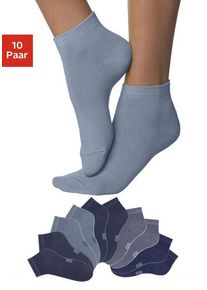 H.I.S. H.I.S Kurzsocken mehrfarbig Gr. 35-38 für Damen. Elastisch. Nachhaltig.
