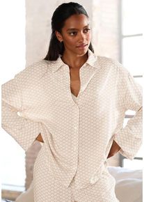 Lascana Pyjamaoberteil mehrfarbig Gr. 32 für Damen. Bequem
