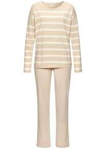 s.Oliver Pyjama mehrfarbig Gr. 36/38 für Damen. Mit Rundhals. Bequem. Nachhaltig.