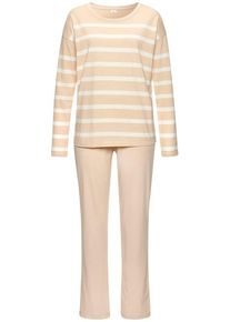 s.Oliver Pyjama mehrfarbig Gr. 32/34 für Damen. Mit Rundhals. Bequem. Nachhaltig.