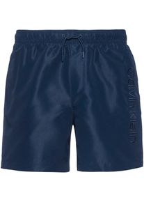Calvin Klein Logo Embroidery Badehose Herren - blau - Gr. M - Polyester
