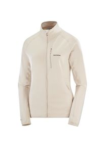 Salomon Essential Lightwarm Fleecejacke Damen - beige - Gr. L - Polyester/Elastan