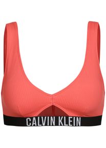 Calvin Klein Intense Power Rib Bikini Oberteil - rosa - Gr. L - Polyamid/Elastan