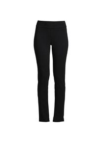 LANDS' END Slim Fit Starfish Jersey-Freizeithose, Damen,  Schwarz, Elasthan/Baumwoll-Mischung, by Lands' End