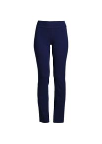 LANDS' END Slim Fit Starfish Jersey-Freizeithose, Damen,  Blau, Elasthan/Baumwoll-Mischung, by Lands' End