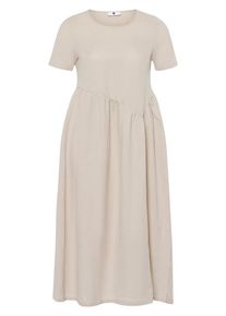 Anna Aura - Kleid mit Rundhals-Ausschnitt, beige, Gr. 42 / M - Leinen