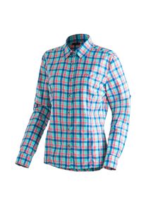 Maier Sports Damen Funktionsbluse "Nanni"kariert, Gr. 36, 85% Polyester, 15% Viscose, Blusen, Damen Bluse, langarm Karobluse für Outdoor und Freizeit