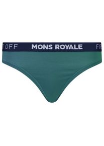 Mons Royale Stratos Merino Thong Merinounterwäsche Damen (Gr M |türkis)