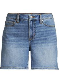 LANDS' END Recover Jeansshorts, Damen,  Blau, Elasthan/Baumwoll-Mischung/Polyester-Mischung, by Lands' End