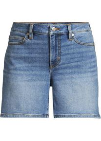 LANDS' END Recover Jeansshorts, Damen,  Blau, Elasthan/Baumwoll-Mischung/Polyester-Mischung, by Lands' End