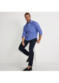 LANDS' END CLASSIC FIT. Klassik-Kragen. B&uuml;gelleichtes Pinpointhemd, Herren,  Blau, Baumwolle, by Lands' End