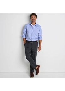 LANDS' END CLASSIC FIT. Klassik-Kragen. B&uuml;gelleichtes Pinpointhemd, Herren, size: regular, Blau, Baumwolle, by Lands' End