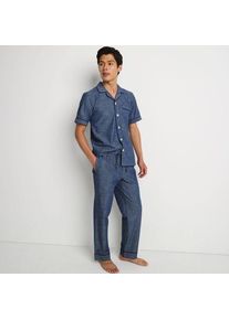 LANDS' END Essenzielle Pyjama-Hose aus Baumwolle, Herren,  Blau, Baumwolle, by Lands' End