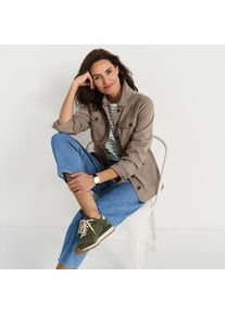 LANDS' END Utility-Jacke, Damen,  Braun, Elasthan/Kunstseide/Lyocell (Viskose), by Lands' End