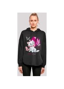 Kapuzenpullover F4NT4STIC ""Disney Aristocats Marie Meow Butterfly"", Damen, Gr. L, schwarz, Obermaterial: 100% Baumwolle, casual, oversize, Langarm, Pullover, Premium Qualität