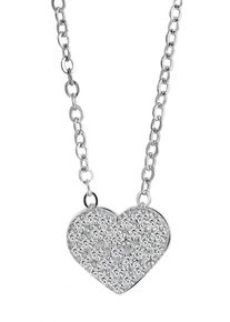 Adelia´s ADELIA ́S Damen Kette mit Anhänger, unbekanntsilber, herz, Halsketten