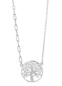 Adelia´s ADELIA ́S Damen Kette mit Anhänger, unbekanntsilber, baum, Halsketten