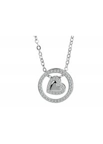 Adelia´s ADELIA ́S Damen Kette mit Anhänger, unbekanntsilber, herz, Halsketten