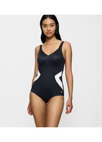 Triumph Damen Badeanzug "Summer Allure OP"weiß, schwarz combination, modisch, Gr. 48, Microfaser, Obermaterial: 77% Polyamid, 23% Elasthan,