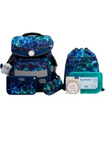 School-Mood Kinder Schulranzen "Timeless Pro"felix (wolf), Polyester, Rucksäcke, mit LED-Patchy