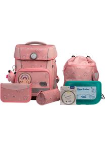 School-Mood Kinder Schulranzen "Champion Maxx Pro"rainbow mit moodie charly clever, Polyester, Rucksäcke