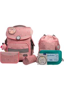 School-Mood Kinder Schulranzen "Timeless Pro"rainbow mit moodie charly clever, Polyester, Rucksäcke