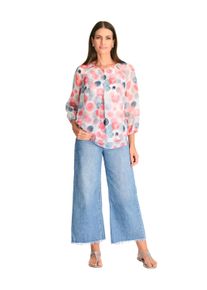 Damen Shirtbluse "HERMANN LANGE Collection Blusenshirt Diana"sorbet, sanftes weiß, Gr. 44, HERMANN LANGE Collection, 100% Polyester, Blusen