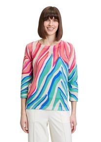 Betty Barclay Damen Strickpullover "Betty Barclay Feinstrickpullover mit Print"mint, rosé, casual, Gr. 48, Strick, Obermaterial: 100% Baumwolle.,
