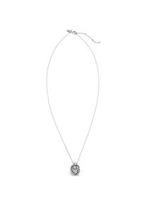 LANDS' END Wasserfeste Halskette mit langem Knotenanh&auml;nger, Damen,  Grau, Messing, by Lands' End