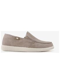 Walk in Pitas WP150 Slip On Washed Sneaker Herren (Gr 45 |weiß/braun)