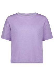Merinoshirt Mons Royale Zephyr Merino Tencel Boxy T-Shirt Damen (Gr L |lupin)