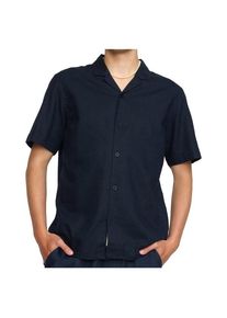 Hemd Revolution Short-Sleeved Cuban Linen Shirt Herren (Gr S |blau)
