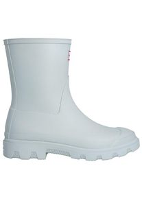 Hunter Boots Downpour Short Boot Gummistiefel Damen Freizeit (Gr 42 |grau |wasserdicht)
