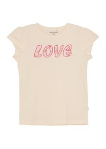 Minymo T-Shirt S/S Love T-Shirt Kinder (Gr 110 |beige)