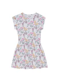 Minymo Dress S/S AOP Drawstring Kleid Kinder (Gr 110 |grau)