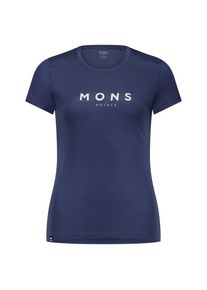 Merinoshirt Mons Royale Icon Merino Air-Con Tee Damen (Gr M |blau)