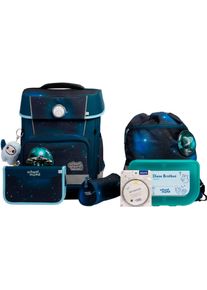 School-Mood Kinder Schulranzen "Champion Pro"moritz (space) mit moodie karli kraft, Polyester, Rucksäcke, mit LED-Patchy