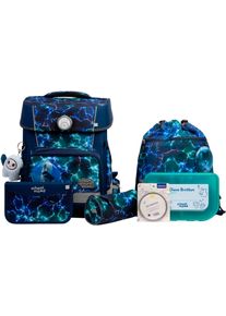 School-Mood Kinder Schulranzen "Champion Pro"felix (wolf) mit moodie karli kraft, Polyester, Rucksäcke, mit LED-Patchy