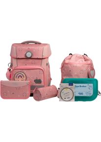 School-Mood Kinder Schulranzen "Champion Pro"rainbow mit moodie charly clever, Polyester, Rucksäcke