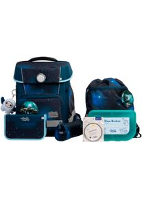 School-Mood Kinder Schulranzen "Champion Maxx Pro"moritz (weltall) mit moodie willi wissbegier, Polyester, Rucksäcke, mit LED-Patchy