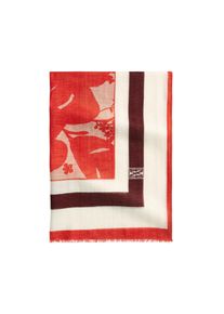 Marc O'Polo MARC O'POLO Damen Schal "aus Baumwolle-Leinen-Mix"multi, burnt rot, bedruckt, Obermaterial: 60% Leinen, 40% Baumwolle, Modetücher